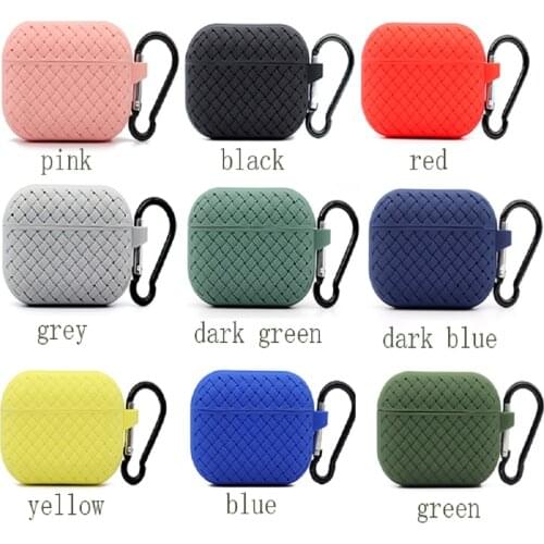 Fashion luxury funda for airpods pro case Weaving headphones set for Air pods 3 earphone accessories for airpod cover with hook