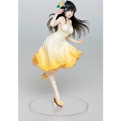 Cuteanime 100% Original Taito Youth Pig Bastard Series Figure Sakurajima Mai Dress Figure Action Model Toys Anime Girl Figure