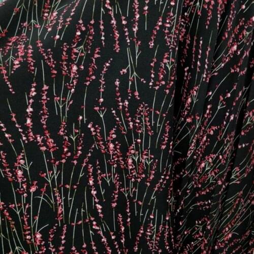 Designer Fabric Print Stretchy Chiffon Floral Skirt Shirt Dress Drape Material