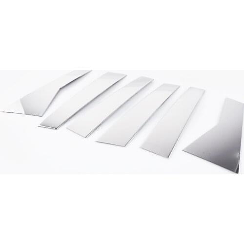 For Honda CRV CR-V Car Window Trim Center Pillar Cover Car styling Accessories Stainless Steel 2012 13 14 15 16 2017 6pcs