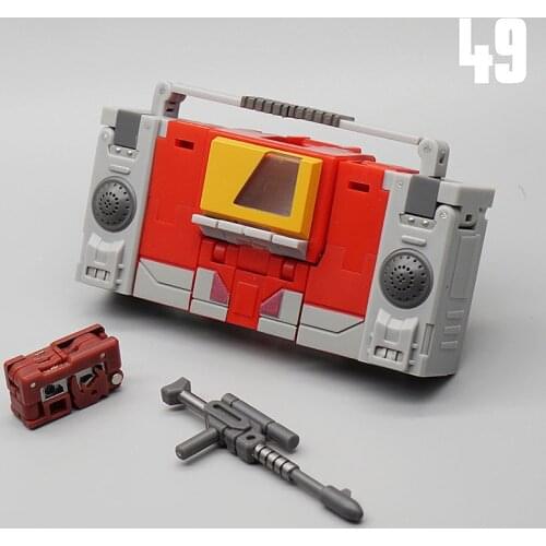 12cm Mini MFT MF-49 Deformation ABS Model Transformation Recorder Sound Wave Tape Walkman Pocket War Action Figure Robot Toy