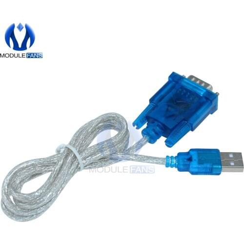 CH340 USB to RS232 COM Port Serial 9 Pin DB9 Cable Adapter Support Windows7 For PC PDA GPS Wholesale
