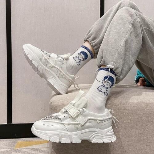 Net red daddy shoes female ins trend summer 2021 thin section breathable white wild casual sneakers
