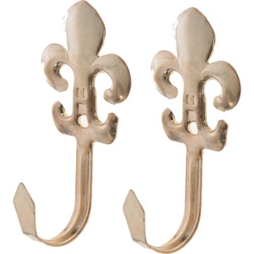 2pcs/set Vintage Iron Wall Hook Rustic Key Coat Bag Hat Hanger Rustic Robe Hooks For Home Bathroom Cloth Hook Hangers