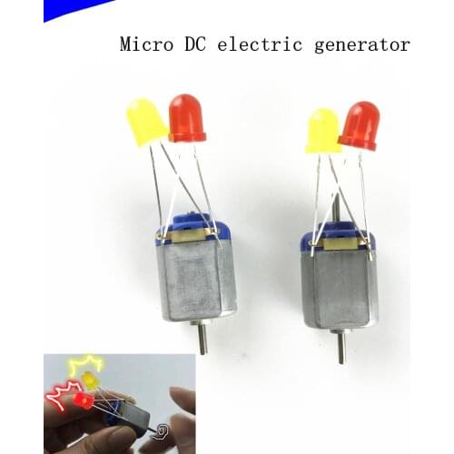 130 DC Motor Mini electric generator DIY Model wind driven generator LED Science/ technology make small motor