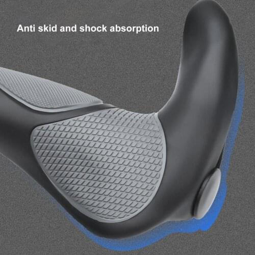 2 pieces of mountain self-propelled rubber horn handle set for goat/horn handle set handle bicycle handle anti-skid vice handle