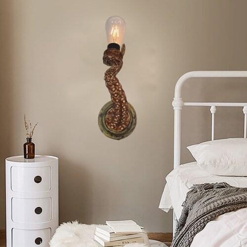 Retro Octopus Tentacle Wall Sconces Electric Light Wall Lamp Bar Cafe Decor US Plug