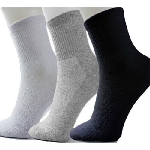 Mens Dress Sock 7 Pairs Unisex Ankle Socks Thin Net Solid Casual Short Summer Sock Wholesale Black White Grey Socks