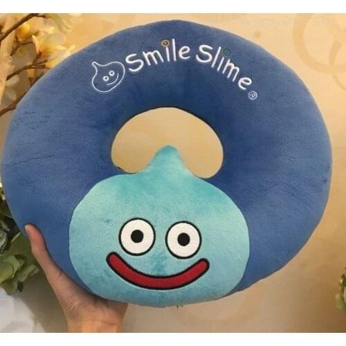 New Dragon Quest Smile Slime Car Pillow Head Pillow Cushion Plush Doll Stuffed toy