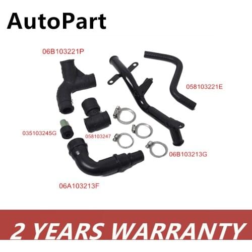 Cooling Hose ngine Crankcase Breather Hose Pipe For VW Golf Jetta For Audi A3 TT 1.8T 06A103247 035103245A 06A103213F 058133785B