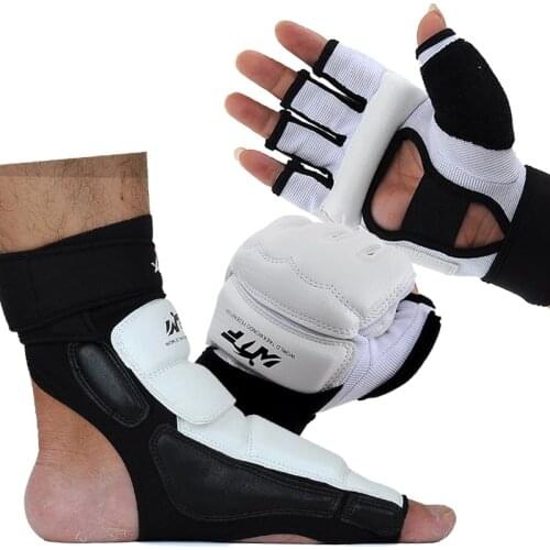 Adult child protect gloves Taekwondo Foot Protector Ankle Support fighting foot guard Kickboxing boot WTF approved Palm protect