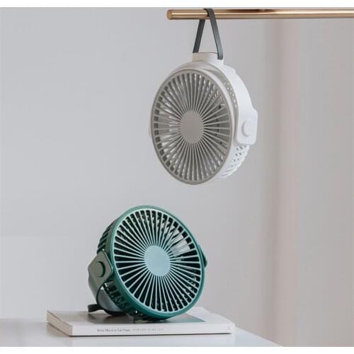 Ceiling Fan Mini Tent Fan Hanging Table Desktop Air Cooling USB Rechargeable 4000mAh Battery for Home Office Outdoor Travel FS81