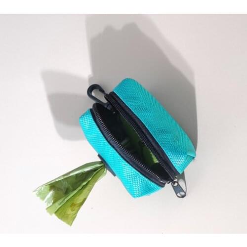 Dog Poop Bag Holder Leash Attachment - Fits Any Dog Leash - Includes Free Roll of Dog Bags