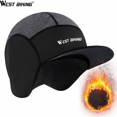 WEST BIKING Cycling Bike Headband Cap Winter Outdoor Sports Fishing Skiing Ear Warmer Thermal Hat Helmet Liner MTB Bicycle Caps