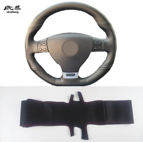 1Lot Sew-on Microfiber Leather Car Steering Wheel Cover for Volkswagen Golf 5 Mk5 GTI VW Golf 5 R32 Passat R GT 2005