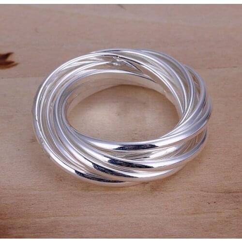 R007 Wholesale silver plated ring, Factory price New arrival fashion jewelry, Nine Ring /aaoairva aasairza