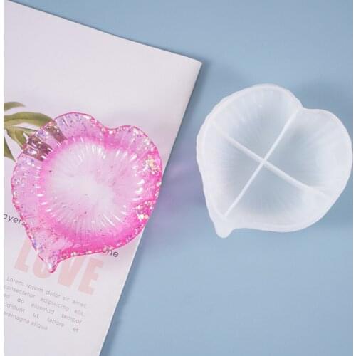 Silicone Resin Mold Leaf Type Dish Storage DIY Mold Dish Creative Decoration For Home Storage Handmade Making Accessories