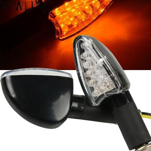 Motorcycle Turn Signals Light Blinker 12 SMD Tail Lights for For Honda For Kawasaki Z750 Z800 For YAMAHA MT07 MT09 MT10 R1 R3 R6