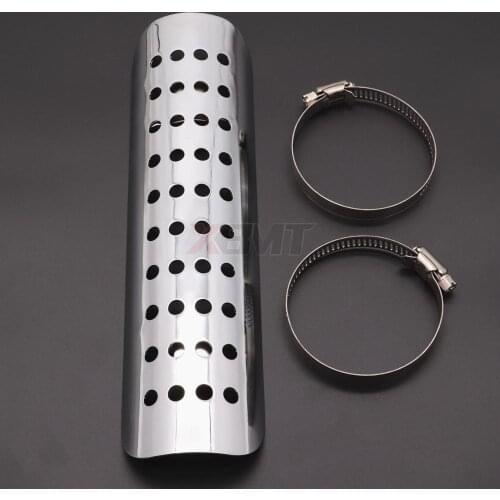 Motorcycle Universal Heat Shield Cruiser Exhaust Muffler Pipe Cover Guard Protector For Yamaha Suzuki Kawasaki Honda Harley