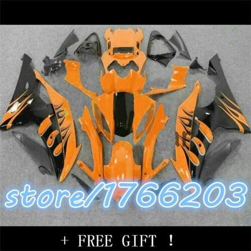 Aftermarket Fairing Fit YZF R6 08-11 YZFR6 2008-2011 YZF-R6 Body Kit Orange Black