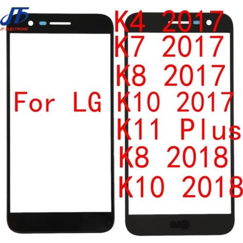 10Pcs/lot For LG K10 2017 X400 MS250 K121K M250 M250N Touch Screen Front Glass Panel Front Outer Glass Lens K10 2017 LCD Glass