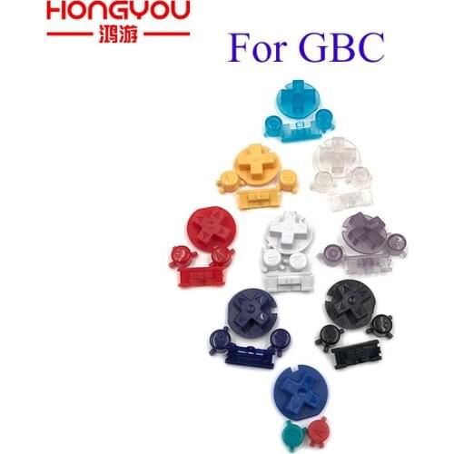 100Sets Power Keypads ON OFF button for Gameboy Color GBC colorful D pads A B button