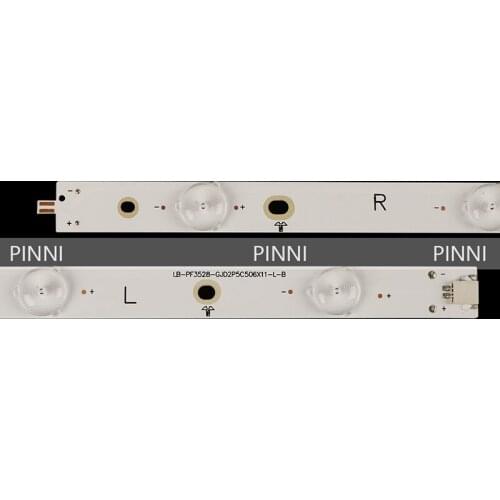 12PCS/set New LED Strip For Skyworth TV 50E3100 50V5 50M5 GJD500611002-X2-L R LB-PF3528-GJD2P5C506X11-R-B