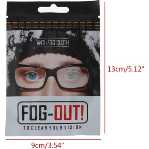 5Pcs Reusable Anti-Fog Wipes Glasses Pre-moistened Antifog Lens Cloth Defogger F3MD