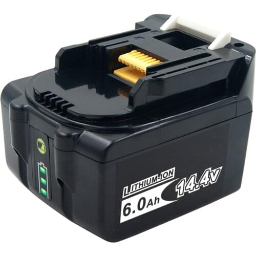 6000mAh Lithium 14.4V Power Tools Rechargeable Battery for Makita BL1415 BL1430 BL1440 BDF343 BHP441 DF445D TD135D BML145 BML184