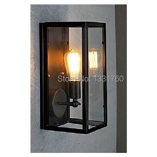 American country wall lamp metal wall light stair belcony bar hotel lobby vintageRH Filament NARROW wall sconce loft wall light