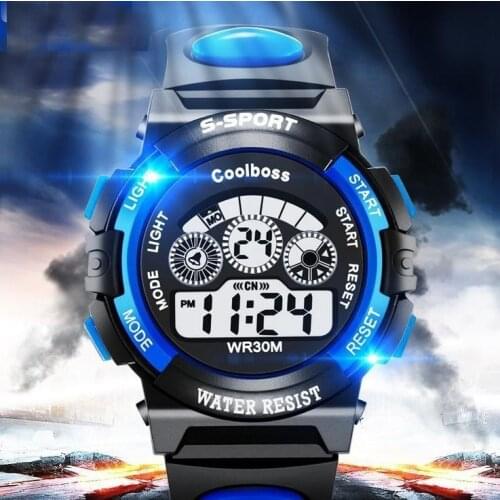 Kids Digital Watches Waterproof Children Boy LED Quartz Alarm Date Sports Wrist Watch Casual Boys Watches Child Gift 2020