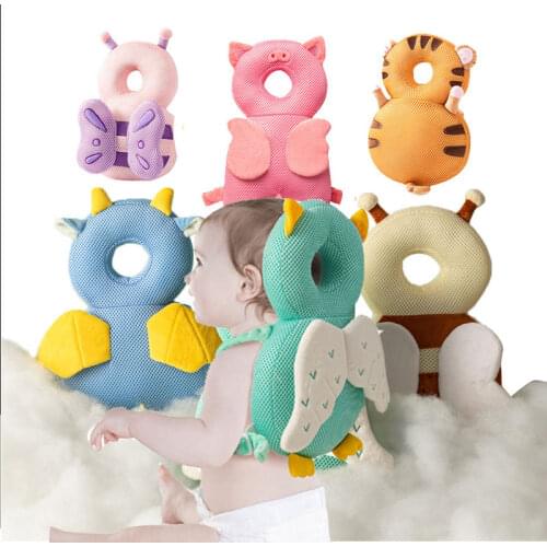 1-3T Toddler Baby Head Protector Safety Pad Cushion Back Prevent Injured Angel Bee Cartoon Security Pillows