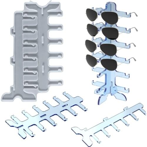 DIY Epoxy Resin Mold Glasses Storage Rack Jewelry Tools Jewelry Accessories Silicone Mold