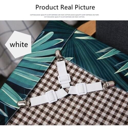 Bed Sheet Elastic Grippers Belt Fastener Bed Sheet Clips Mattress Cover Blankets Holder Bed Sheet Home Textiles Organize Gadgets