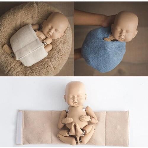 Newborn Photography Wraps Studio Photo Accessories Baby Shaped Wrap Cloth Binder Auxiliary Props Adjustable Posing Belt