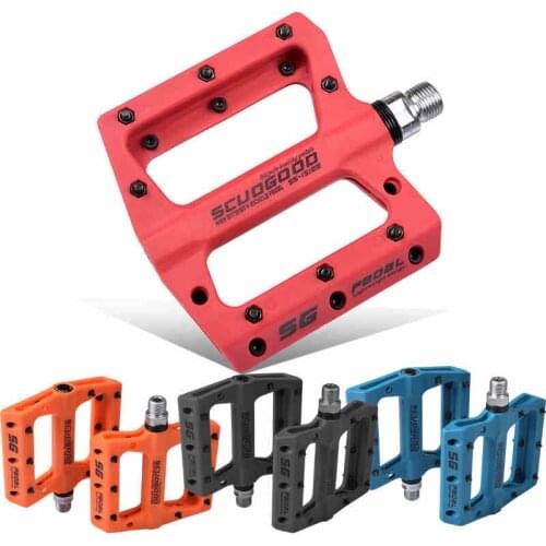 Mountain Bike Bicycle Bicycle Nylon Fiber Bearing Foot Pedal High Quality Mountain Bike Pedals Anti-slip Pedal Bike Accessories