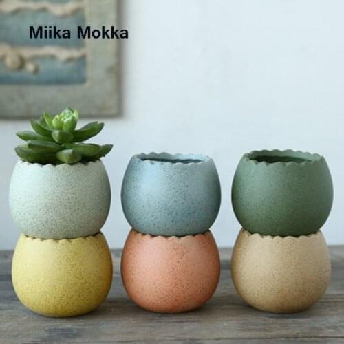 Flower Pots Ceramic indoor outdoor Terracotta Pot Clay Pottery Planter Cactus Succulent Nursery Pots Great Nordic Simply