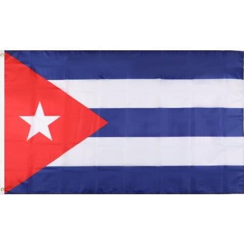 JiaHao Wholesale 100% Polyester Double Stitched Stock 3x5ft Cuba Flag