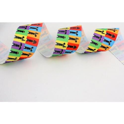 Greyhound/Dog printed grosgrain ribbon 9-75mm DIY handmade materials hair accessorie wedding gift wrap tape ribbons