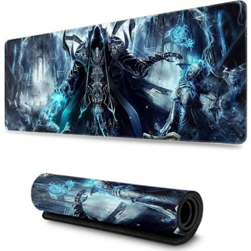 Diablo 3 Mouse Pad Rubber Mat XL Large Gaming Mousepad Mouse Gamer Anti-slip PC Mouse Mat Lockedge HD Office Padmouse for Laptop