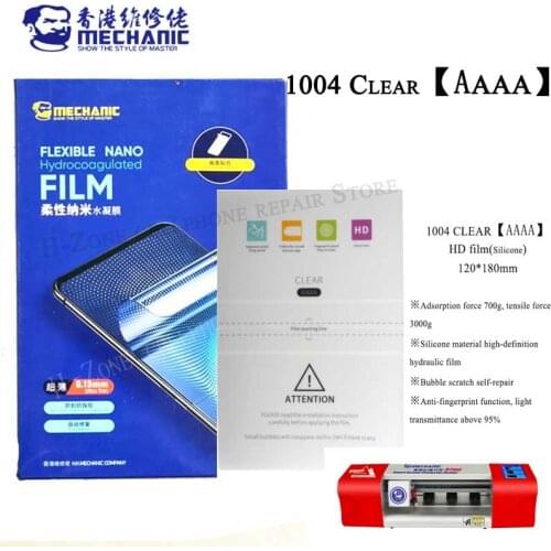 MECHANIC AAAA HD Hydraulic Films For Mobile Phone Screen Protector sheets For S760 S730 cutting machine for Iphone with cut code