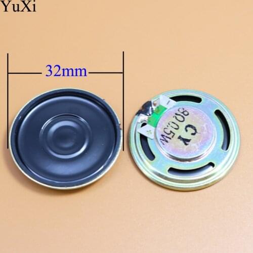 YuXi New Ultra-thin speaker 8 ohms 0.5 watt 0.5W 8R speaker Diameter 32MM 3.2CM thickness 5.2MM