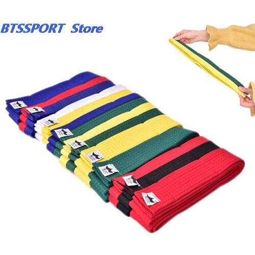 Taekwondo Belt Karate New High Quality Durable Comfortable Double Wrap Belt Professional Martial Arts All Colors