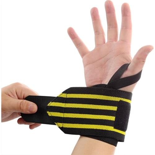 1PCS Wrist Support Gym Weightlifting Training Weight Lifting Gloves Bar Grip Barbell Straps Wraps Hand Protection