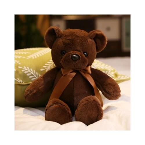 About 35cm chocolate bear plush toy cute teddy bear soft doll kids toy Christmas gift b2254