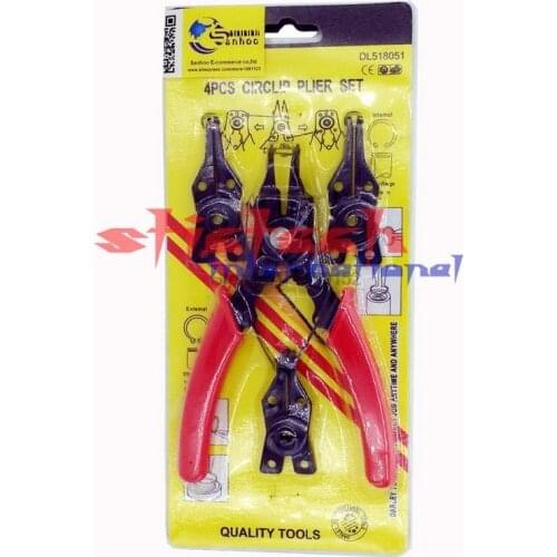 By dhl or ems 50pcs Four-in-one 4in1 multifunction circlip pliers / pliers snap ring pliers card straight outside