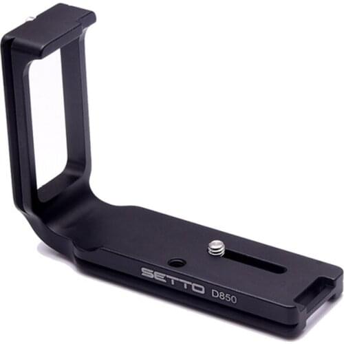 Custom L Plate Bracket Quick Release Plate for Nikon D850 Camera Body Arca Sunwayfoto Benro Sirui RRS Compatible