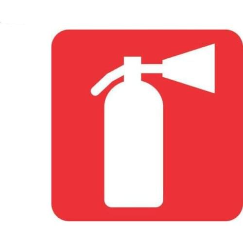 Warning Car Sticker Vinyl Car Styling Accessories Decorative PVC Waterproof Fire Extinguisher Decal Accessories