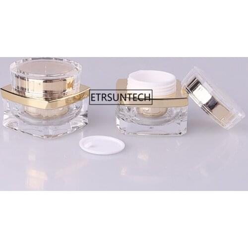 5g 10g 20g 30g 50g Top Grade Clear Acrylic Empty Bottle jar Eye Gel Lipstick Sample Empty Cosmetic Containers F20171161