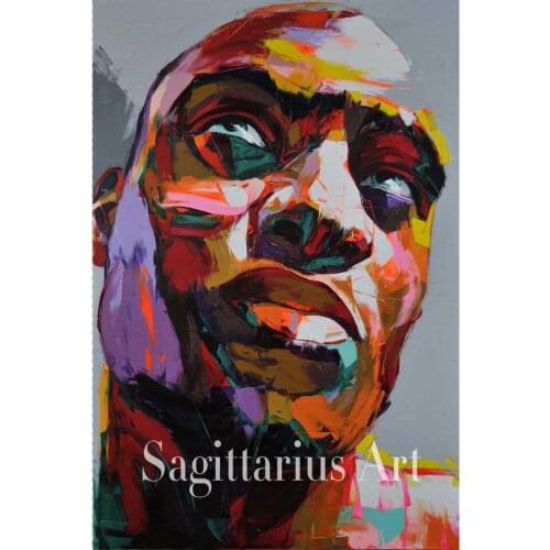 Handmade Modern Abstract Wall Decor Fine Art Francoise Nielly untitled 14 Oil Painting Hand painted Artwork Canvas Painting art